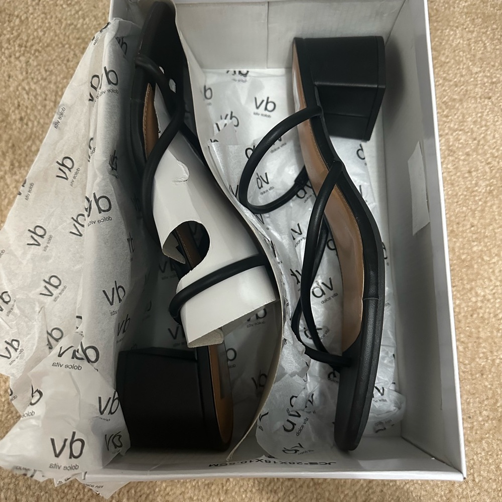 DV by Dolce Vita Black Strappy Heels